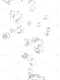 特效通用实景多个气泡元素素材