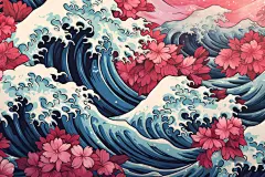 中国风云纹纹理背景素材图片