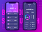 Finance bills page money dashboard data purple wallet finance drawing website web illustration logo ui