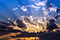 Cumulus Clouds during Sunset