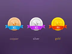 Medal #客户端# #素材# #APP# #色彩#