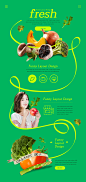 健康食品 轻脂果蔬 时尚美女 个性喜好 新兴消费促销网页PSD页面设计素材下载-优图-UPPSD