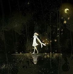 侵删。一抹萤光便可照亮世界。图片来自大触画师：ことコト (http://www.pixiv.net/member.php?id=366788) #pixiv异色瞳 动漫 萌妹子 高清 B站 萌 小清新 基腐 病娇 傲娇 百合 男头 女头 头像 正太 Q版 萝莉 二次元 自截 男头 女头 情头 唯美 意境 深海 蓝色 冷色系 暖色系 长发 短发 长裙 短裙 眼睛 眼泪 星星 星空 恋人 爱情围巾 半身 暗黑系 堕落 插画 手绘 封面 眼镜娘 麻花辫 兽耳 少女 兔耳 吃货 花 精灵 半身情头 姐妹头涂鸦 版