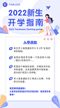 新生开学指南手册海报