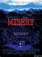 《危情十日》Misery (1990) 美国 导演: 罗伯·莱纳。我好喜欢这部惊悚片！一周前看完仍念念不忘！讲一位头号女粉丝在一场暴风雪中救下自己的男神作家，并且带他回家照顾他的故事。然而她不满意即将出版的新书，要求作家把BE强行改成HE，不然就杀了他。蓝光中字: O网页链接 提取码: 3vbv ​​​​