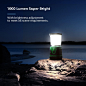 LE Linterna de Camping Recargable, Lámpara de Camping LED 1000 lúmenes, Farol Camping 4 Modos Luz de Emergencia, Luz de Carpa Resistente al Agua para Acampar, Caminar, Pescar, Cortes de Energía y Más : Amazon.es: Iluminación