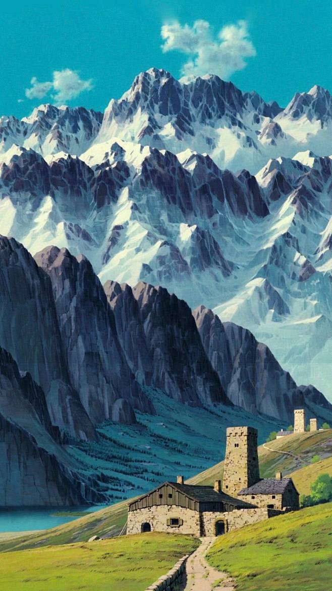 宫崎骏动画风景高清手机壁纸