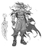 来自 Ruined King: A League of Legends Story 的 Pyke Line Art