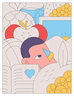 ◉◉【微信公众号：xinwei-1991】整理分享 @辛未设计 ⇦了解更多 。llustrations插画设计图形设计绘画设计插图设计CG插画手绘设计手绘插画图标设计图标插图表情包插画人物插画  (107).jpg