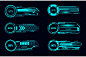 HUD futuristic loading bars