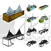 品牌名称,砖,现代,建筑业,河流,建造物,设计,布置,联系,装裱