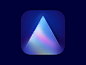 Luminar AI Icon figmadesign figma photo editor photo prism crystal brand illustration logo ui icons macos osx interface mac icon vector