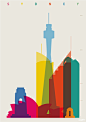Shapes of Global Cities Defined by Colorful Silhouettes - My Modern Metropolis