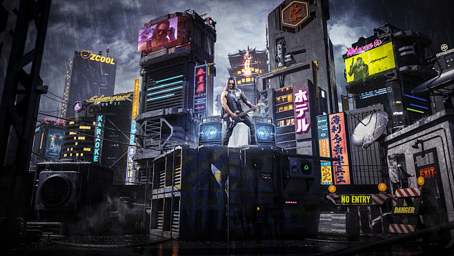 赛博朋克2077视觉海报2