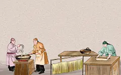 古代人物羊肉粉特色小吃古风PNG素材