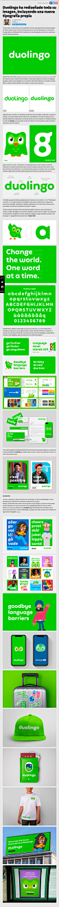 Duolingo ha rediseñado toda su imagen, incluyendo una nueva tipografía propia | Brandemia_