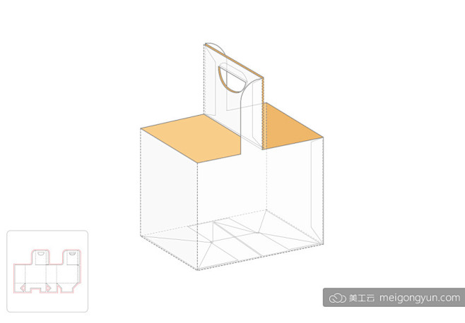 酒具包装盒模切图/刀模图EPS源文件