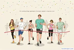 10款扁平化风格团队人物商务创业合作白领人物插画AI设计素材