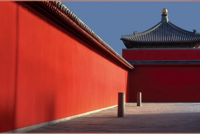 古建筑皇家园林北京故宫红墙摄影图