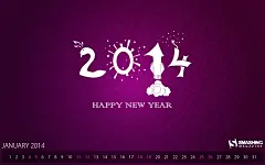 2014年1月份月历壁纸43257_月历壁纸_卡通插画类_图库壁纸_联盟素材