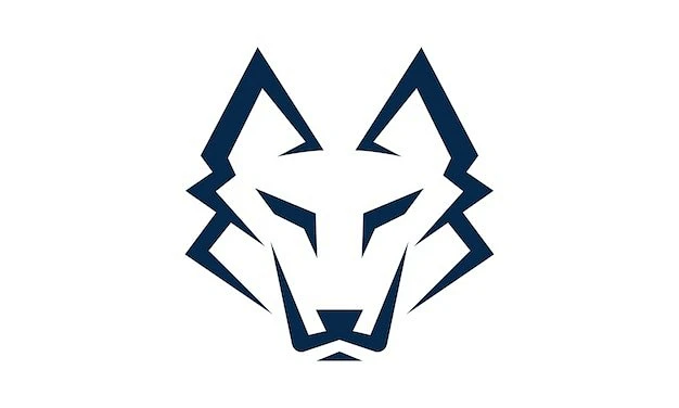 狼头标志logo矢量图设计素材-花瓣网