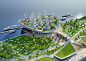 首尔汉江上的曲面悬浮森林狂想,© Vincent Callebaut Architectures