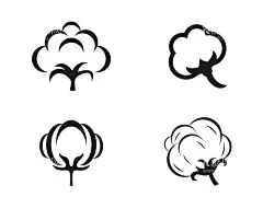 棉花  - 源文件下载【酷图网】棉花,手绘棉花,棉花插画,棉花树,手绘棉花树,棉花素材,棉花元素