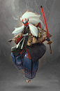 Kabuki Lion, Isuardi Therianto : Submission for kabuki themed character design challenge_原画 _急急如率令-B14449846B- _T2019422  _东方角色、插画 #率叶插件，让花瓣网更好用_<a class="text-meta meta-link" rel="nofollow" href="http://jiuxihuan.net/lvye/&