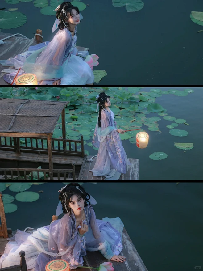 晚日照空矶，采莲承晚晖 - 小红书-花瓣网