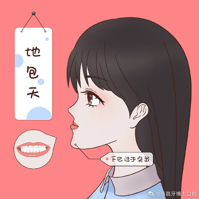 牙齿 口腔 漫画 插画 卡通 牙齿矫正 牙齿疾病 牙齿稀疏 牙齿错乱 反颌 牙列拥挤 中线不齐 开颌 牙齿缺损 深覆合 龅牙 牙齿不齐 偏颌 