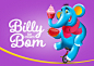Billy Bom 冰淇淋调皮卡通小象动物品牌包装设计品牌形象设计2