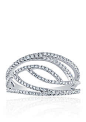 Belk & Co. 3/8 ct. t.w. Diamond Open Swirl Ring in 10k White Gold