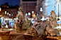Baroque fountain in piazza Navona. Rome, Italy #采集大赛#