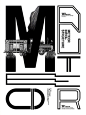 METEOR，一组关于考古学项目的海报设计，来自法国 Wendy Studio 的作品。将字母与图形结合并重新进行文字编排，这是一种不错的创作手法之一。 ​​​​