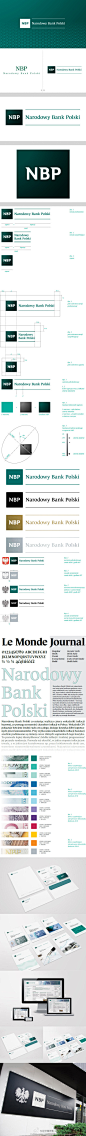 【波兰国家银行新LOGO】波兰国家银行成立于1945年，总部位于波兰首都华沙，是波兰的中央银行。今年9月初，该银行宣布启用新标志。新标志在保留原有的绿色色调基础上重新设计了标志字体。全新的标志由来自华沙的设计公司Inno+NPD设计。http://t.cn/zRLVKjU 详细：http://t.cn/zRLVxVk