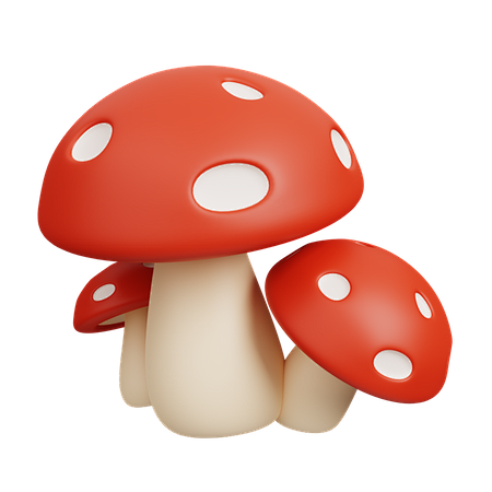 蘑菇 3D 图标