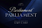 时尚优雅奢华婚礼产品包装标题logo设计手写签名英文字体素材 Parliament | Font Duo插图