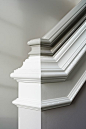 Elizabeth Kimberly Design - two tone handrail, white and gray: 