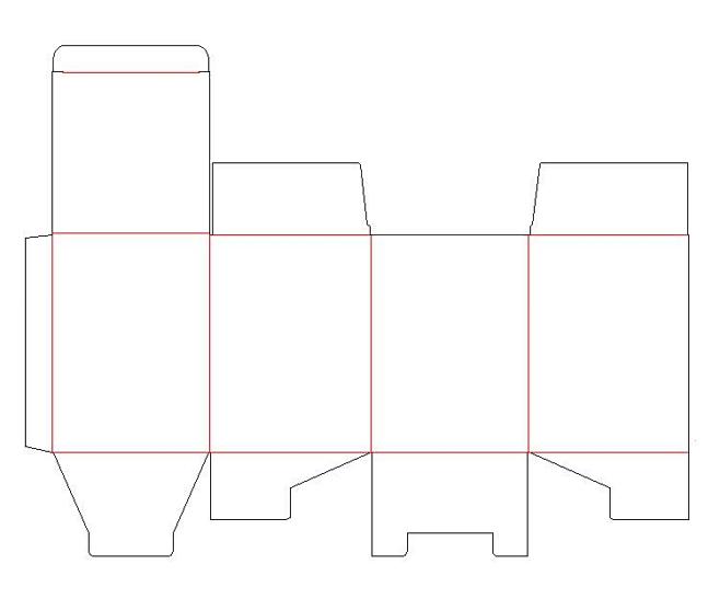 包装刀模图设计模板 绘制纸盒平面折叠刀版图矢量素材 ai cdr pdf-淘宝网