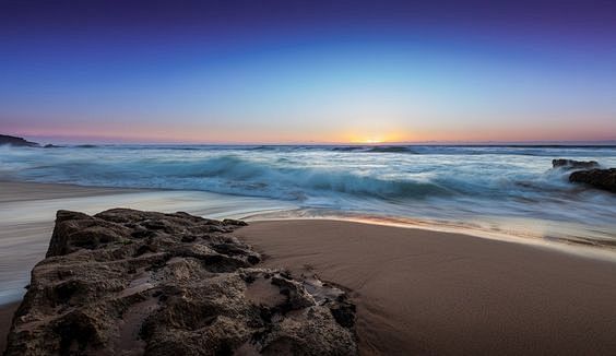 海浪, 沙海滩, 石, 沙, 海景, 景...