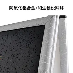 手提开启式铝合金海报架A型单双面折叠广告牌宣传展示架立式落地