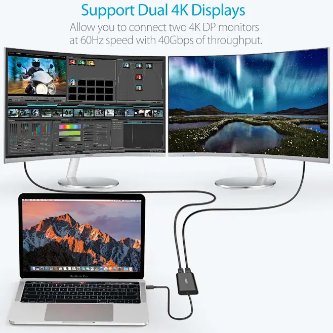 CableGlaxay Adaptador USB C a HDMI de 8 K, Thunderbolt 3 a HDMI, 8 K 60
