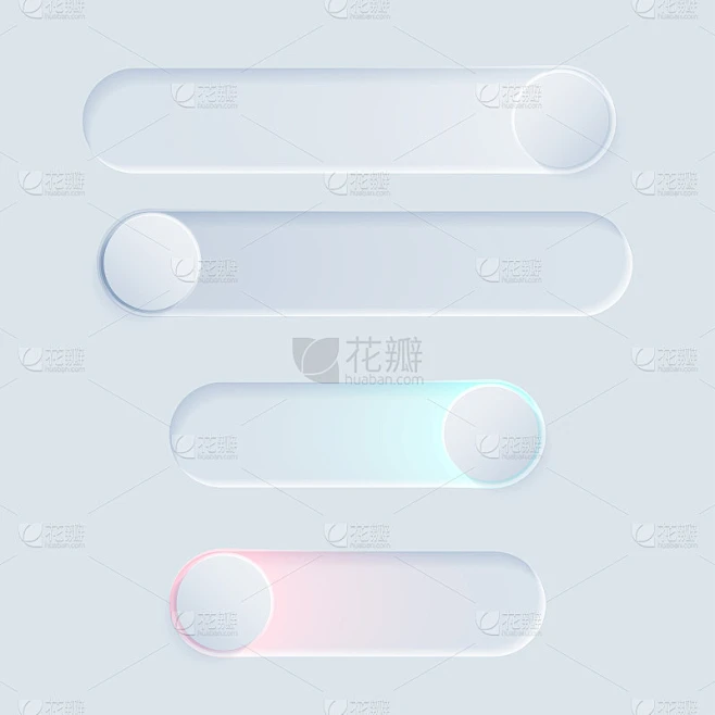Newmorph UI开关灯设置素材-花瓣网