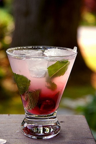 pink Mojito Cocktail...