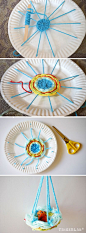 Kids Weaving Project | Circle Weaving Hammock for Dolls:: 