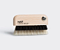 Laptop brush by Hay. Safe to use on both screens and keyboards, this tool by Danish manufacturer Hay gives laptops a thorough refresh and clean. Topped by a matt lacquered beech handle, the brush is constructed from a soft mixture of horse and goat hair, 