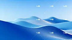 山地地形的抽象图像，风格为宁静的海洋主题、平静的海水、逼真的