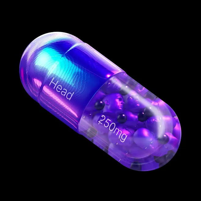 this-may-contain-a-purple-pill-with-the-word-head-printed-on-it-s-side