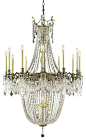9322 Esperanza Collection Large Hanging Fixture, Royal Cut victorian-chandeliers