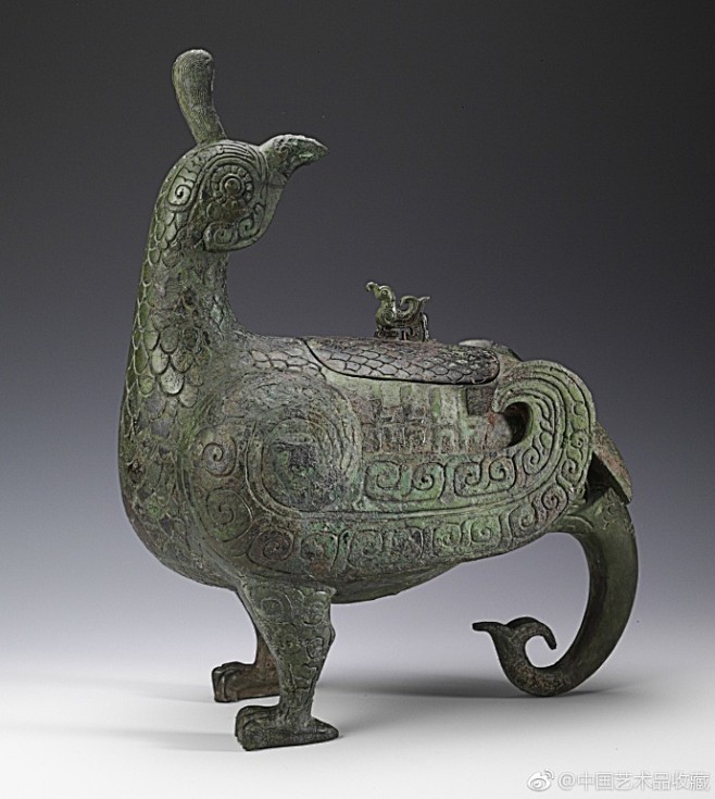 中国古美術 西周 青銅器 天鶏尊 禮器 酒器 神鳥造形 吉祥文様 古美術 旧蔵收 中国古美術 西周青銅天鶏尊 礼器 酒器 神鳥造形 吉祥文様 骨董逸品